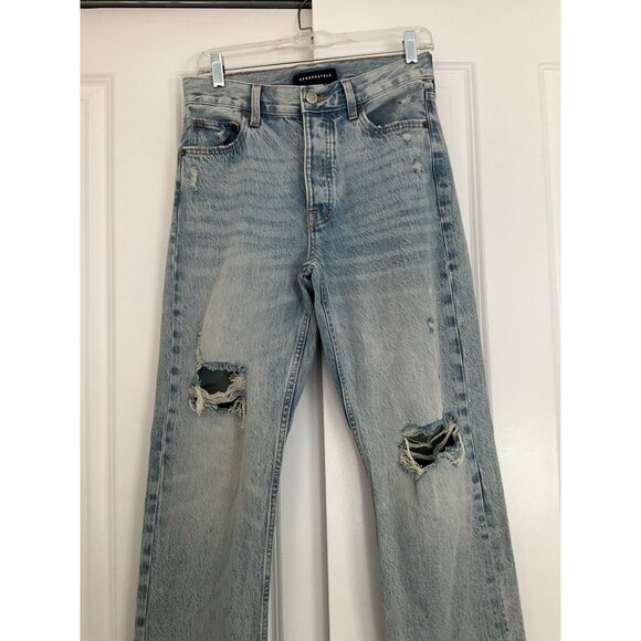 Aeropostale High-rise Baggy Distressed Jeans, Size 2 Short - Picture 3 of 8